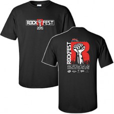 98.9 The Rock 2015 RockFest Men's Short-sleeved T (Black)